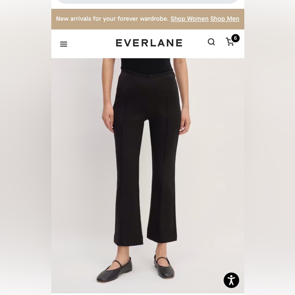 Everlane Black Dream Kick Flare Pant - Large